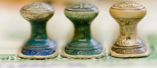 ceramic salt and pepper shakers on display