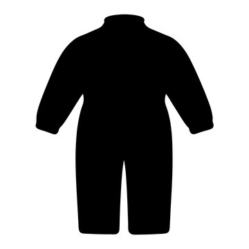 Black jumpsuit silhouette against white background, symbolizing fashion or anonymity