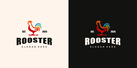 Roster running logo icon design template flat vector