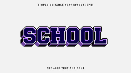 Obraz premium Varisty Text Style - 100% Editable - Replace text and font