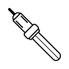 Fototapeta premium Screwdriver Outline Line Art Vector