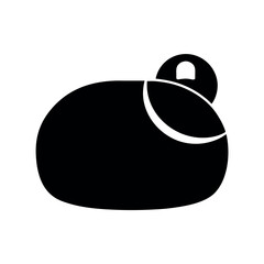 Sleeping Bag Black Silhouette Vector