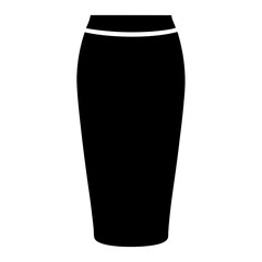 Elegant black vase with a white rim, a simple design for graphics
