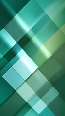 Emerald glass pane crossfade geometric abstract layered rectangles teal gradient transparent overlap modern minimal luminous light smooth texture digital art sleek design evoke calm clarity