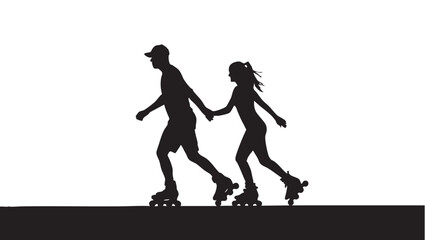 Minimalist landscape with dark horizon line and expansive white sky copy space