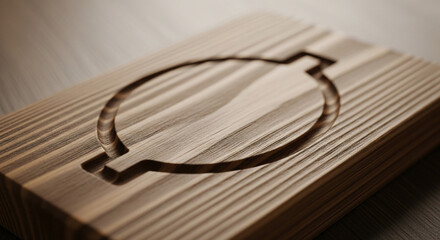 Beautifully carved wooden tray with a simple geometric design adds rustic charm to your home decor or product photography backdrop