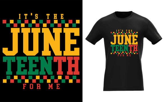 Vibrant juneteenth design celebrating freedom and heritage with bold typography and colorful patterns