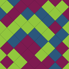Colorful Diamond Pattern Background abstract geometric square tile green blue purple design texture shape diagonal modern simple