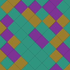 Colorful Diamond Pattern Background seamless tile geometric shape purple teal gold texture abstract design wallpaper fabric textile