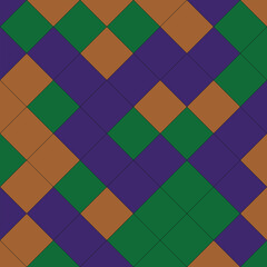 Colorful Diamond Pattern Background texture geometric shape seamless tile repeat design abstract green purple brown square rhombus