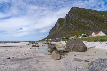 On a beach in Lofoten