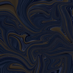 Dark abstract swirl in navy and muted brown hues, creating a mysterious liquid marble effect. Suitable for backgrounds, modern art, and digital designs.
