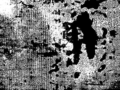 Black ink splat background. Overlay effect for graphic design artwork. Grunge texture. Dust, noise, scratches, grain, vignette.