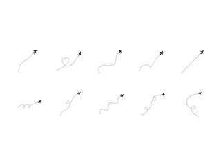 Airplane Dotted Line