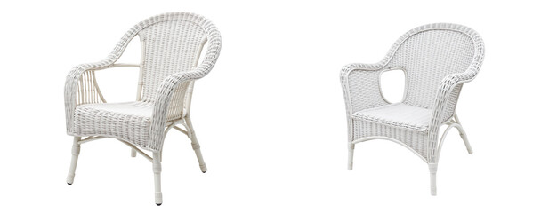 Elegant White Wicker Chairs for Stylish Indoor and Outdoor Spaces