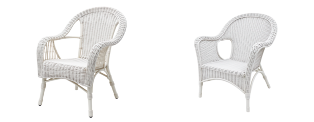 Elegant White Wicker Chairs for Stylish Indoor and Outdoor Spaces