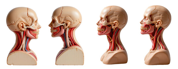 Detailed Human Anatomy Models Showing Muscle and Skeletal Structure