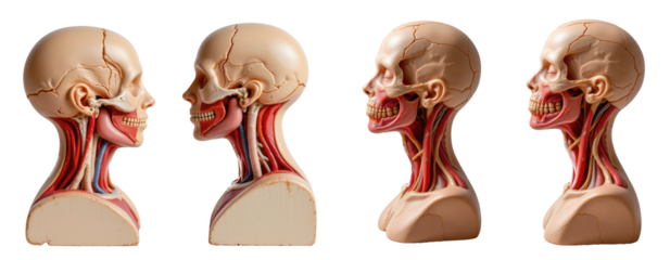 Detailed Human Anatomy Models Showing Muscle and Skeletal Structure