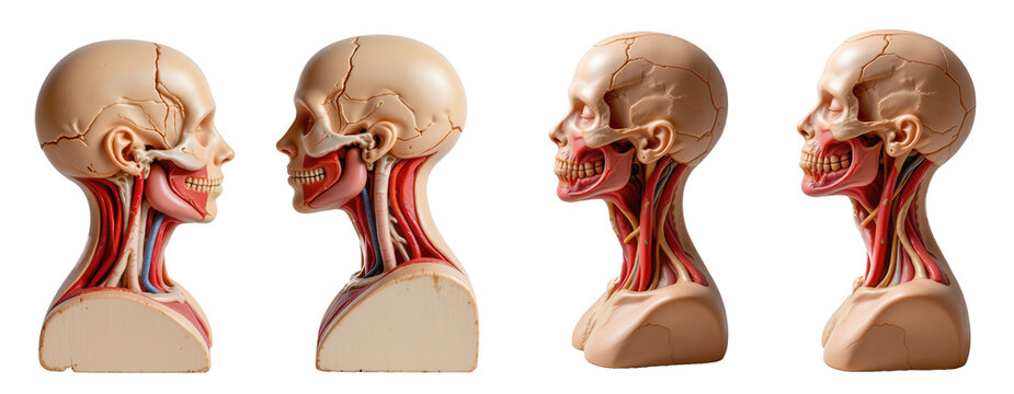 Detailed Human Anatomy Models Showing Muscle and Skeletal Structure