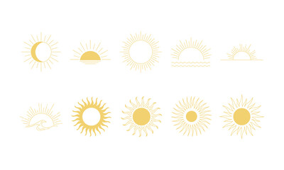 Artistic Sun Light Element Set