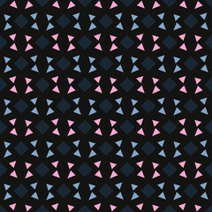 Simple geometric pattern abstract square shapes motif classic blue minimal background. Small elements modern fabric design textile swatch ladies dress, man shirt all over print block.