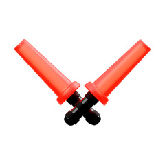 red plastic pipe wrench