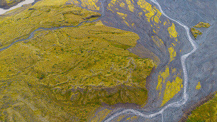 Mulagljufur Canyon in Iceland during summer day
