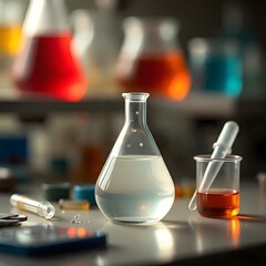 laboratory equipment in laboratory