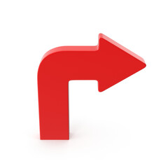Red right turn arrow
