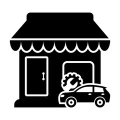 Car Service Shop Icon