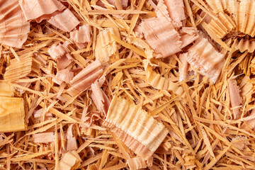 Wood shavings sawdust texture background