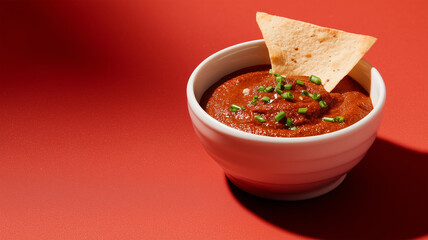 赤味噌ディップと米菓子