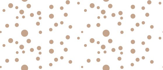 Seamless abstract geometric pattern. Background in brown, white. Illustration. Dots, strokes, circles. Design for textile fabrics, wrapping paper, background, wallpaper, cover.