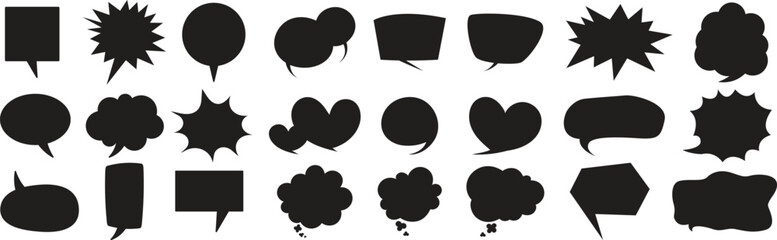 Set of Dialogue Box Design – Chat Bubble, Message Window, and Conversation Interface Icons