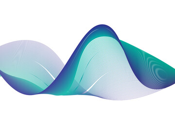 abstract waves design element