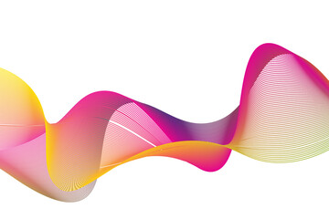 abstract waves design element