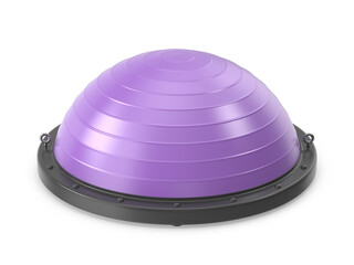 Purple balance trainer exercise equipment for stability and fitness