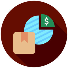 Profit Icon, Mini Illustration Relate To Capital Market, Market Research. Use For Modern Concept, Ui, Ux Web And App Development.
