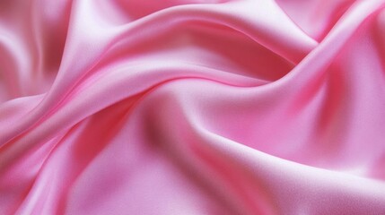 Obraz premium Pink Silk Fabric with Soft Drapes - Elegant and Luxurious Texture - Texture for Design and Background
