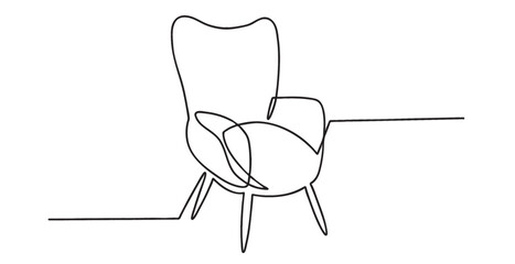 Furniture line art