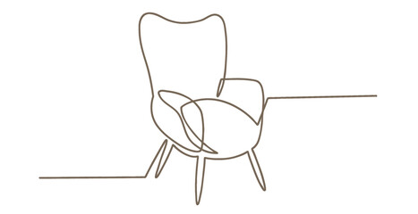 Furniture line art