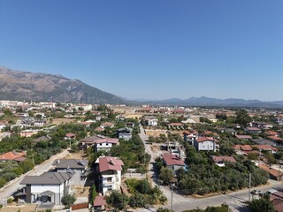 Naklejka premium Aerial view of beautiful landscape