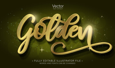 golden luxury text effect editable illustrator cc file