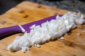 Chopping up Onions