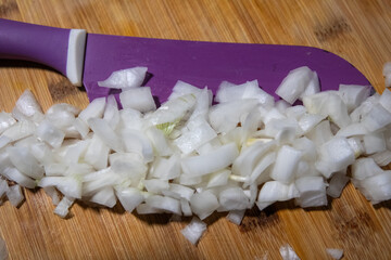 Chopping up Onions