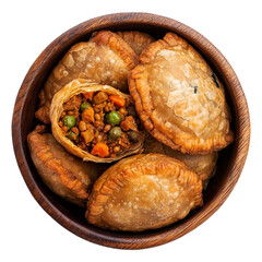 Kachori flaky isolated on transparent background