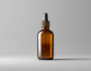 Amber Dropper Bottle Mockup