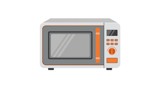 Modern microwave oven illustration, cooking appliance for kitchen concept