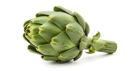 Obraz premium Fresh artichoke isolated on white.
