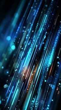 Technology Internet Network  Vertical Animation Backgrounds &ndash; Futuristic cyber Motion Graphic
